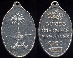 Pamp Suisse Swords 1 Ounce Silver