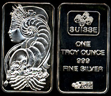 PMAP - 1 Suisse Silver Art Bar