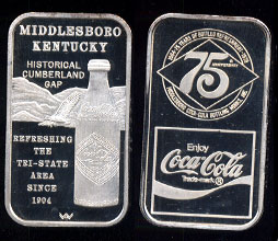 WWM-102 Middlesboro, Ky. Coke Silver Artbar