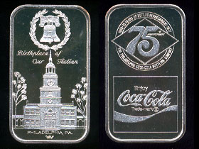 WWM-86 Philadelphia, Pa. Coke Silver Bar