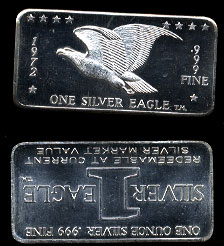 FC-4 (1972) One Silver Eagle Silver Artbar