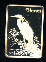 HAM-201G Heron Goldplated Silver Bar