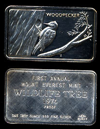 MEM-44 Woodpecker  Silver Artbar