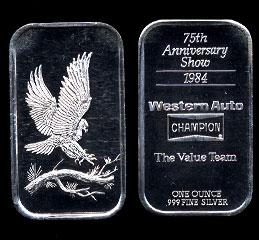 ST-33 Western Auto's 75th Anniversary Silver Bar
