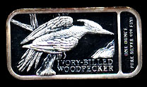TSM-33 Ivory -Billed Woodpecker Silver Artbar