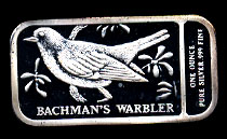 TSM-36 Bachman's Warbler Silver Artbar