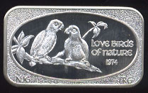 USSC-175 Love Birds of Nature Silver Artbar