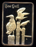 HAM-191G The Seagull Goldplated Silver Bar