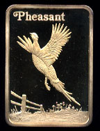 HAM-193G The Pheasant Goldplated Silver Bar