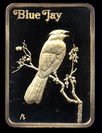 HAM-200G The Blue Jay Goldplated Silver Bar