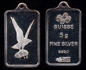 PAMP Suisse Eagle with Fish Pendant