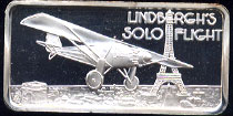 HAM-433 Lindbergh's Solo Flight Silver Artbar
