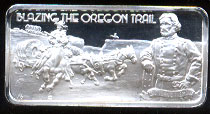 HAM-446 Blazing the Oregon Trail Silver Artbar