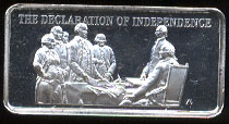 HAM-473 The Declaration of Independence Silver Artbar