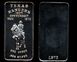 HEP-2  Texas Rangers 150th Anniversary  Silver Artbar