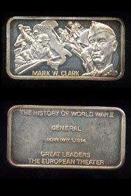 LIN-73 Mark W. Clark 44.7 grams .925 silver bar