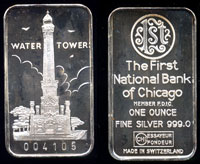 Swiss-14 Chicago Water Tower Silver Artbar