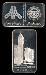 Swiss-16 Ann Arbor, Michigan Silver Artbar