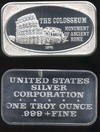 USSC-203  The Colosseum Silver Art bar