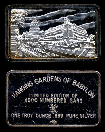 MEM-50 Hanging Gardens of Babylon Silver Artbar