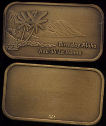 SIL-14Br Birthday Aloha Bronze artbar