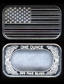 ST-98 (1998) American Flag Silver Artbar