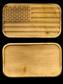 ST-98 American Flag--Bronze Artbar