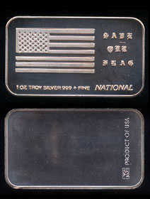 WA-106 (1989) Save Our Flag Silver Artbar