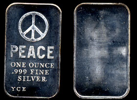 YCE-1 (1970) Peace Sign Silver Artbar