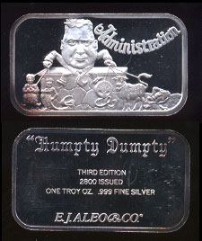 EAJ-8  "Humpty Dumpty" Series Administration Silver Artbar