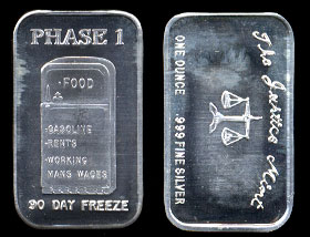 JM-8 (1973) Phase 1 90 Day Freeze Silver Bar