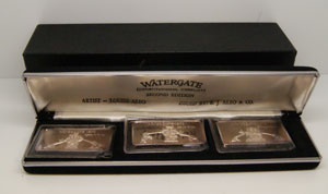 E.J. Aleo & Co. 1973  Watergate 3-Piece Set EJA 4-5-6 Matched Set in Original Case