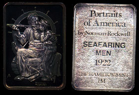 Norman Rockwell Portraits of America HAM-45 Seafaring Men Silver ArtBar