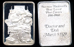 HAM-135 Rockwell's Doctor and Doll Silver Bar