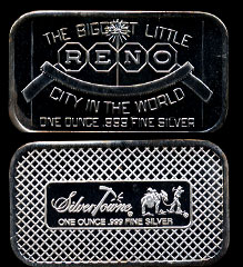 ST-21V (1985) Reno The Biggest Little City in America Silver Artbar