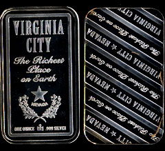 VIRG-1  Virginia City, Nevada SILVER ART BAR