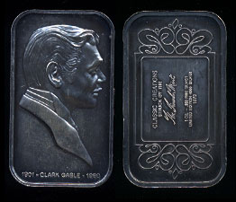 LIN-3  Clark Gable Silver Artbar