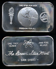 GS-1 One Step For Man Silver Bar