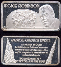 HAM-472 Jackie Robinson Silver Artbar