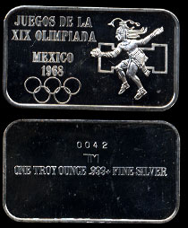 USSC-270  1968 Olympics Silver Artbar