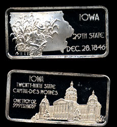 HAM-543 Iowa Silver Artbar