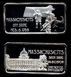 HAM-549 Massachusetts Silver Artbar