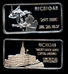 HAM-550 Michigan Silver Artbar
