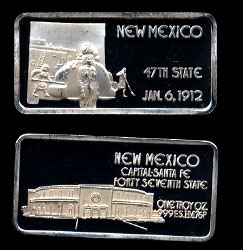 HAM-559 New Mexico Silver Artbar