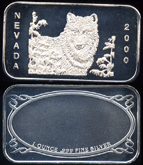 Nevada 2000 Wolf Silver Artbar