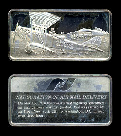 FM - AIRMAIL Sterling silver bar