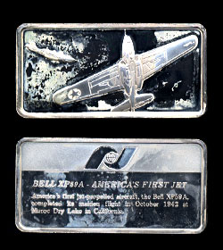 FM BELL XP59A - First Jet sterling Silver Art Bar