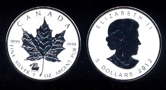2012 Canada Maple Leaf with Titanic Privy Mark