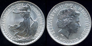 1998 English Britannia Silver Round