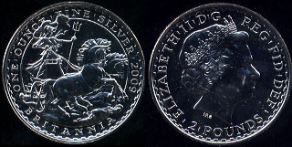 2009 English Britannia Silver Round